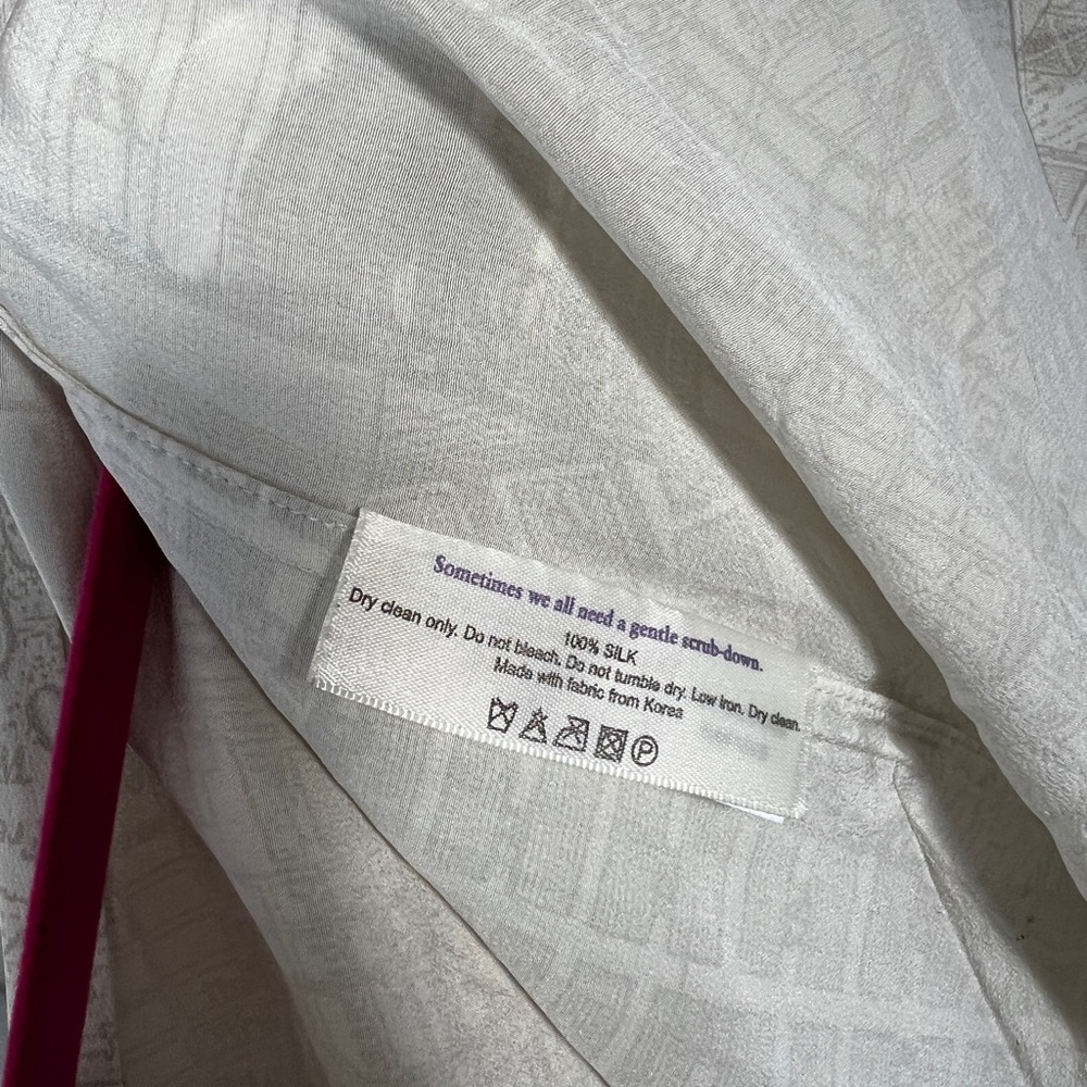 MM Lafleur “The Blake Shirt—Atlas Print” Light Gray Button-Down Shirt - Picture 7 of 7